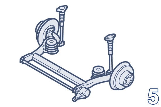 Rear axle / suspension