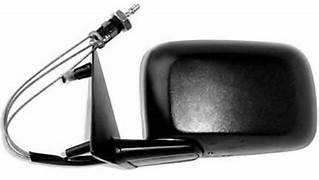 102913 Left Door Mirror Black (Manual inner control knob type) Golf mk2 88>91