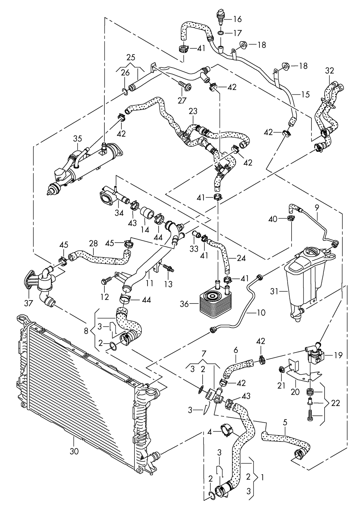 104761 Motorad Coolant regulator housing with thermostat 87C-102C
