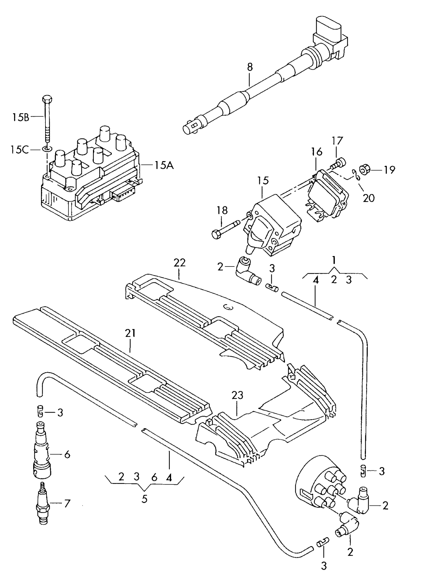 245316 BERU 5pin Oval Plug Ignition Transformer (Coil Pack)