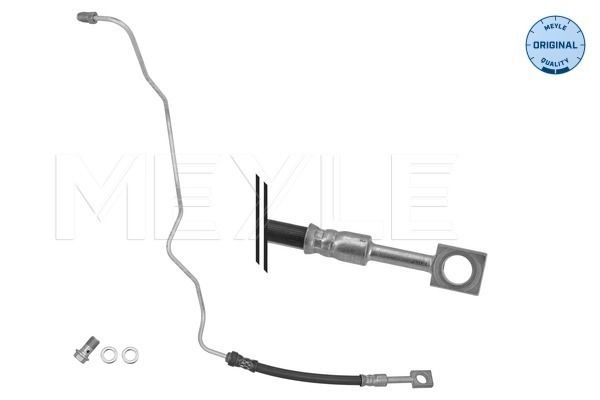 186352 Meyle L/H Rear brake hose & pipe with Union & washers