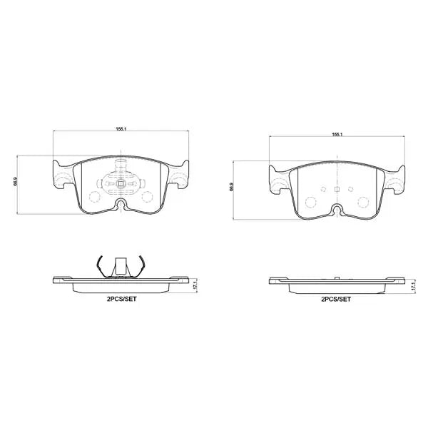 186400 Set of NK Front brake pads Various VW/Audi etc 2020>>