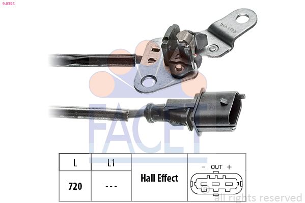 207-416 Facet Crankshaft Sensor Vectra 1.9cdti 8v