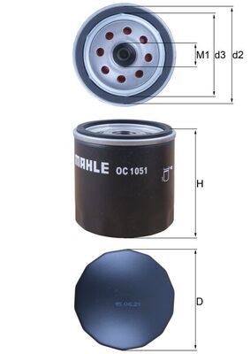300029 Hengst H319W Oil Filter FORD,CHRYSLER 74mm