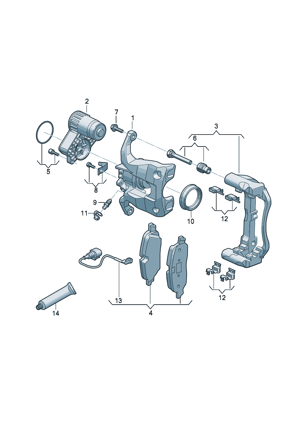 1009564 Bremsi Rear brake pad set with Sensor Crafter 03.06.2024>> / Man 65508206008