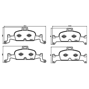 624502 Hella Front brake pad set
