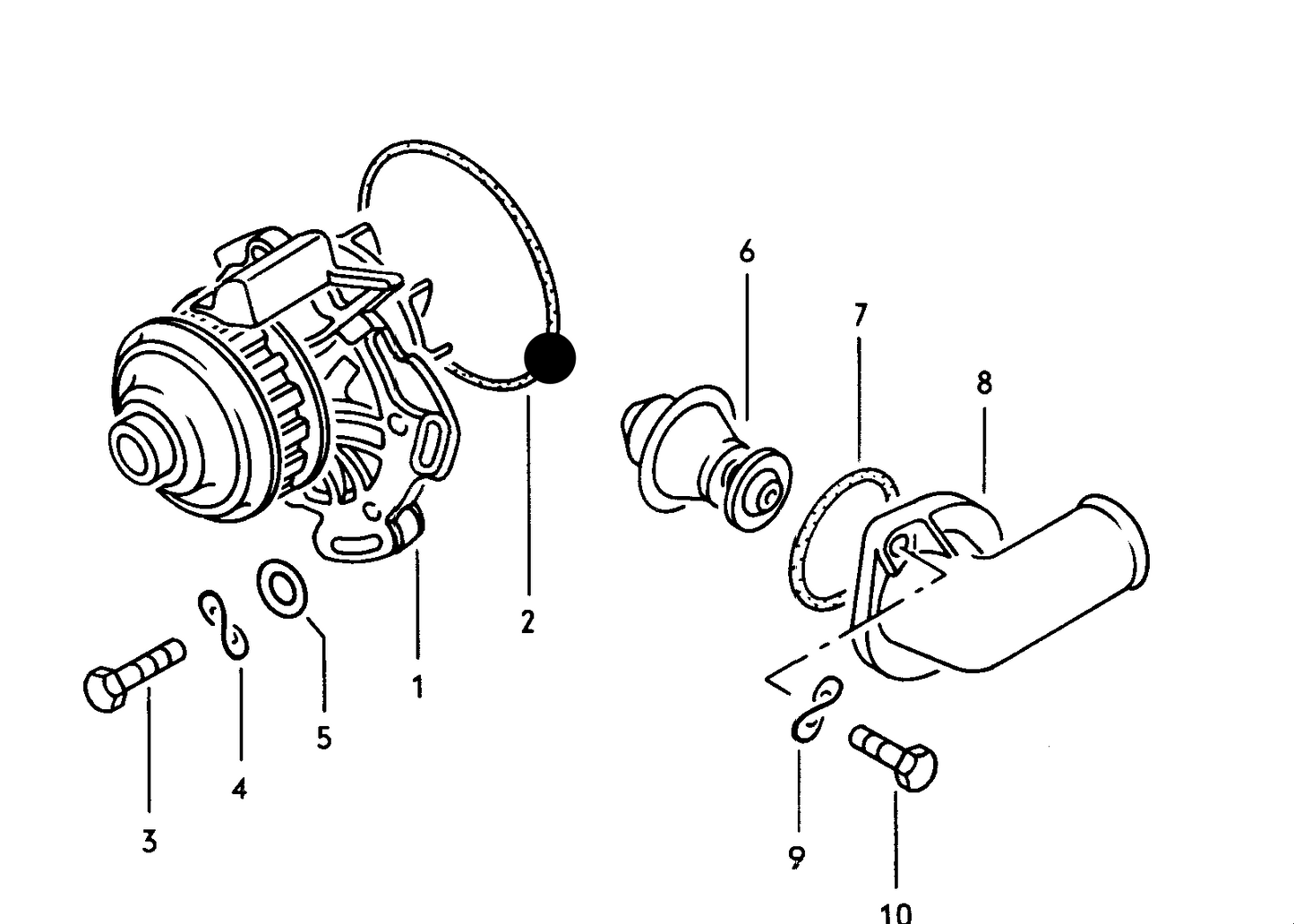 100674 Water Pump Gasket 98x4mm