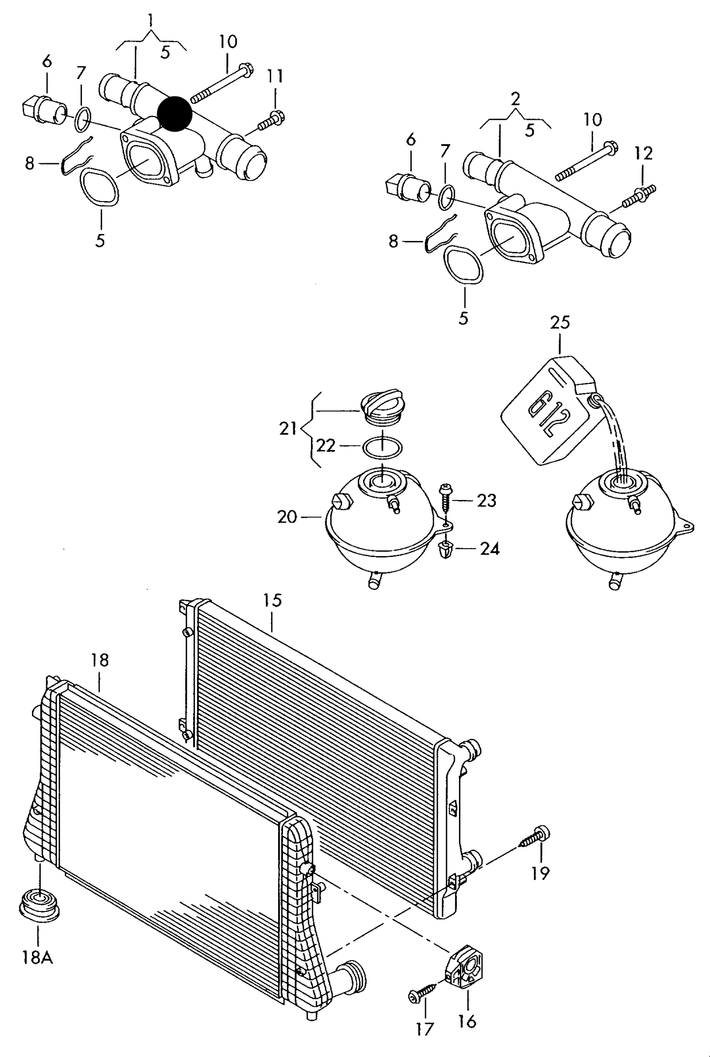 110361 Coolant Flange>Cyl Head VAG 1.4/1.9TDI 04>
