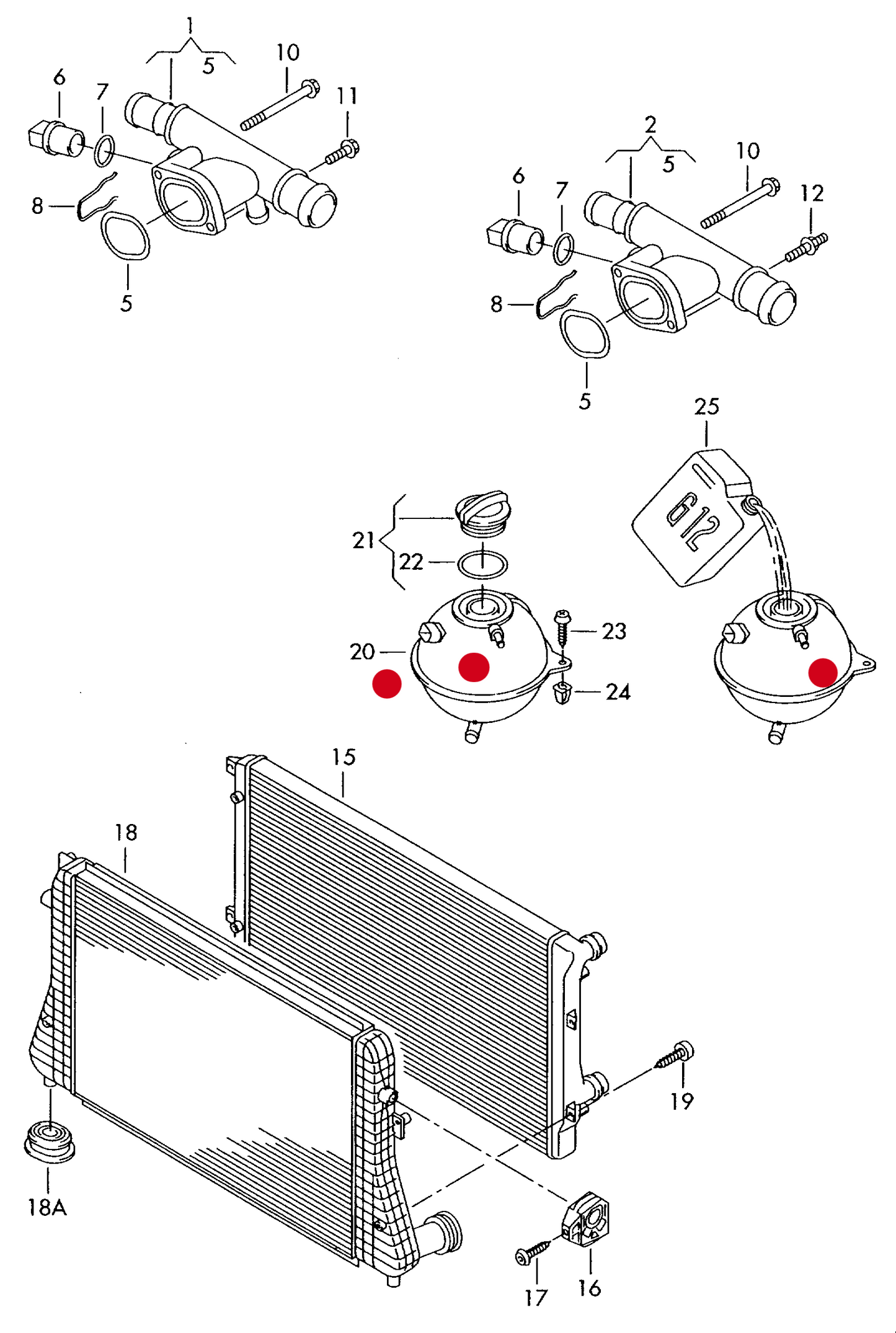 110055 Coolant Expansion Tank VAG 04>
