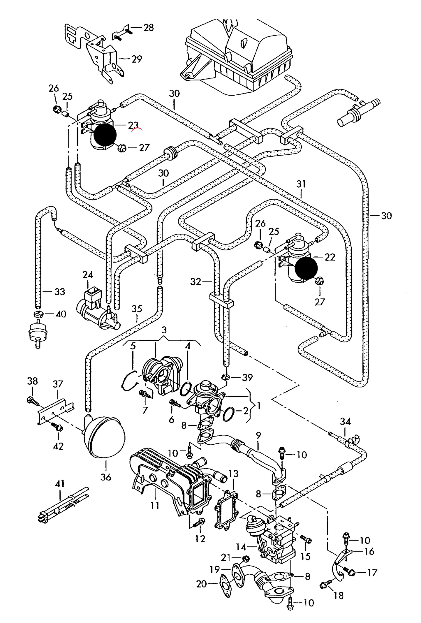 108818 Pierburg 'N75' EGR Valve (White Top) VAG 1.9/2.0TDI 04>