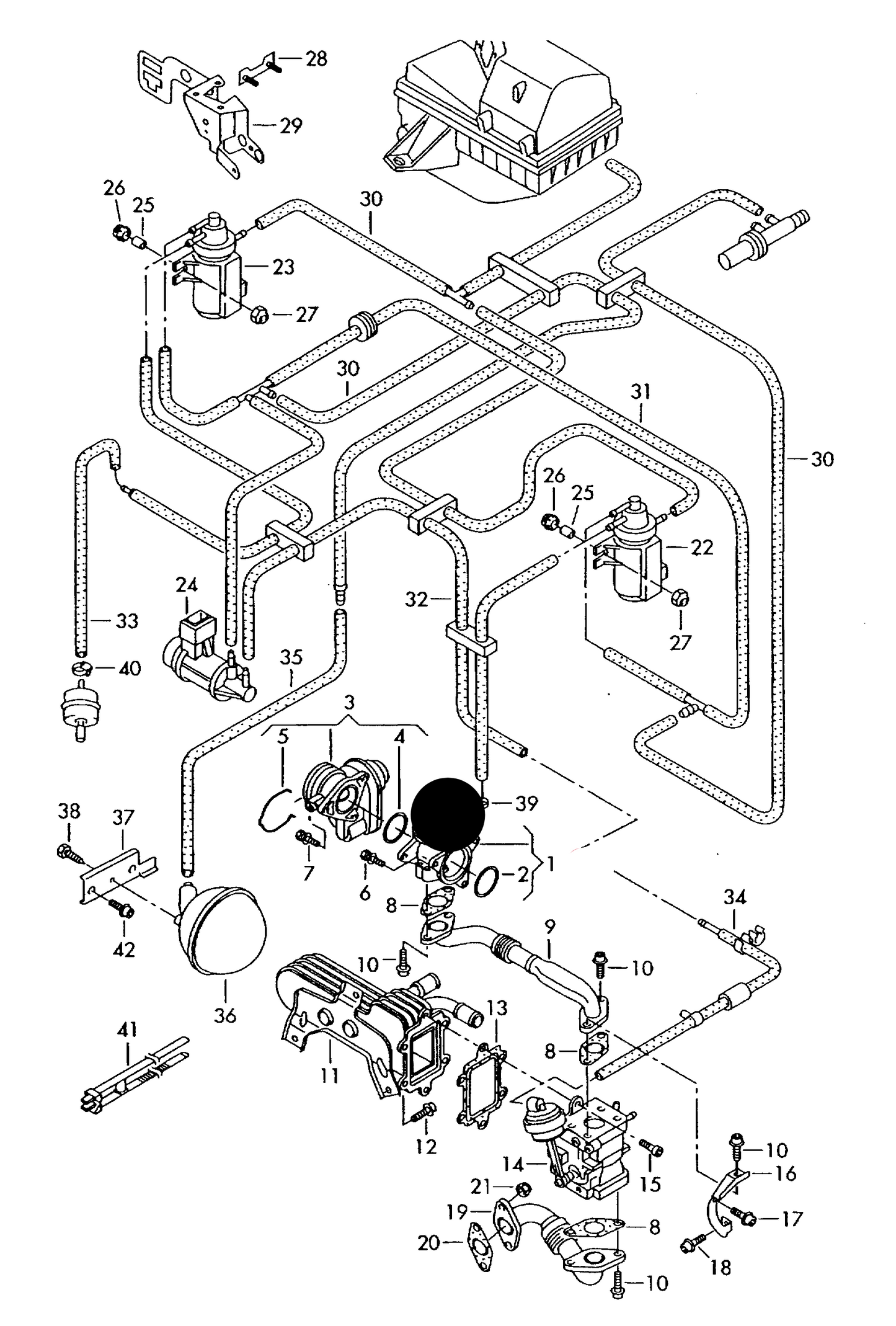 115037 Wahler (Borgwarner) Exhaust EGR Valve 1.9TDI/2.0TDI 04>