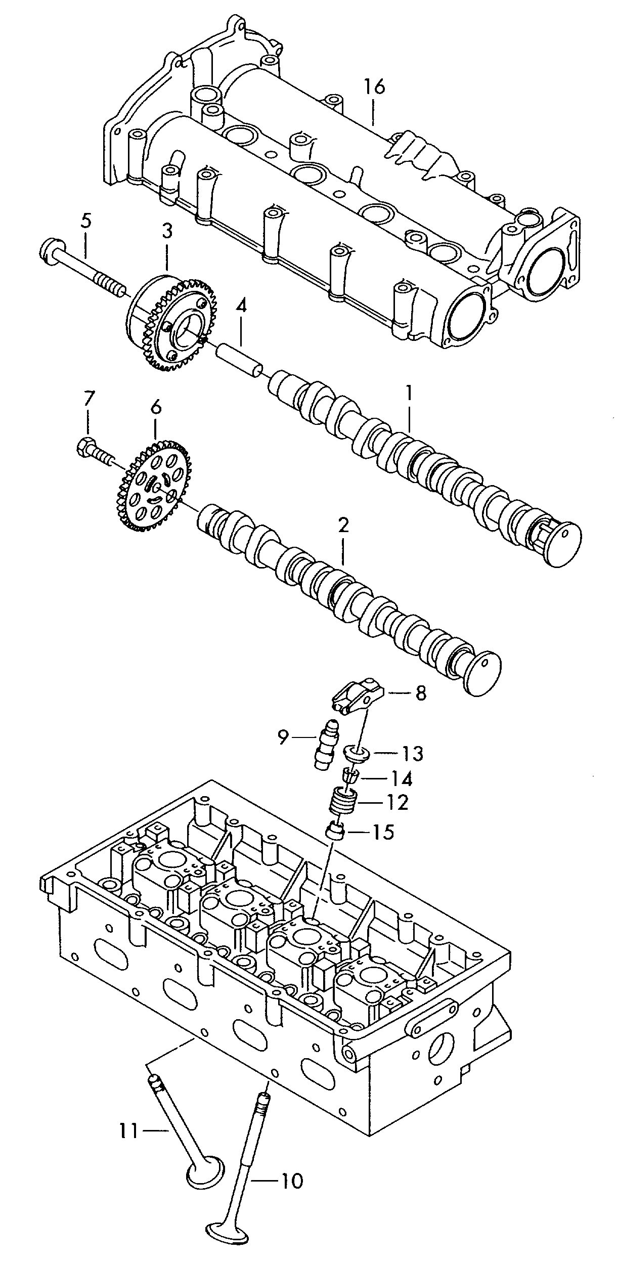 117262KP2 ''10pc'' Timing Chain Kit 1.4/1.6FSI BAG/BLF without Variable Valve Timing