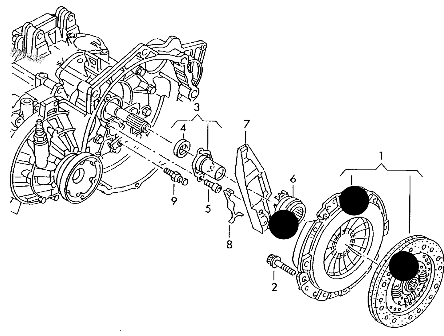 VWK2054 LUK CLutch Kit-228mm VAG 1.9TDI 04>incl bearing (LUK Fitment only)