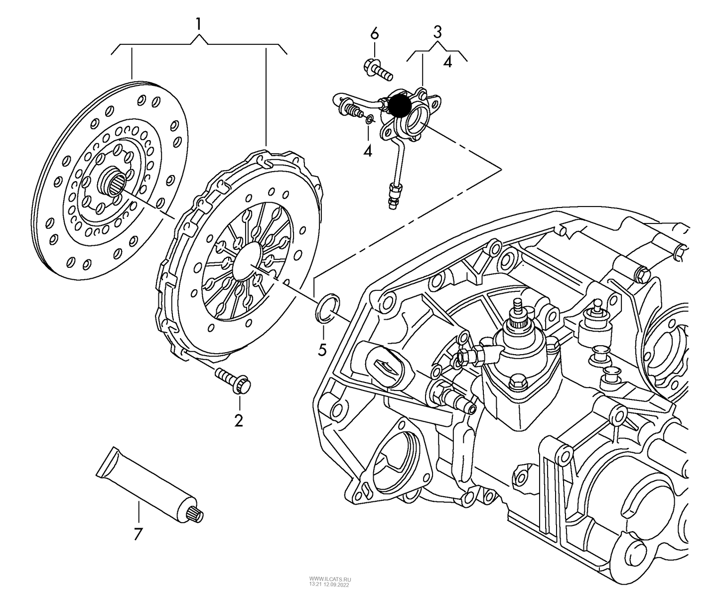 112079 Sachs Clutch Release Bearing 'Hydraulic' 1.9TDI/2.8 V6