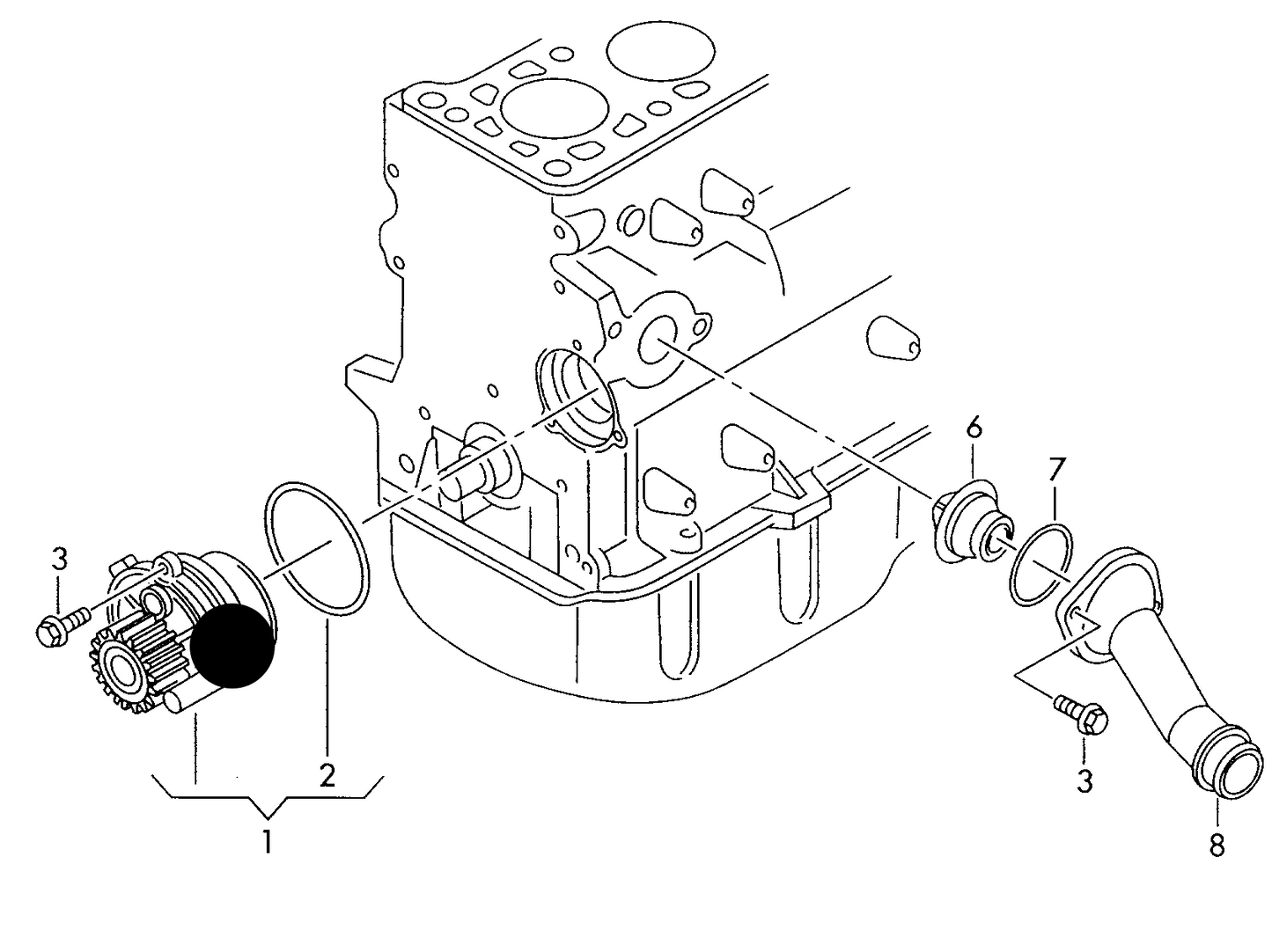 110912 Dolz Water Pump 1.9SDI 64BHP ASY Engine