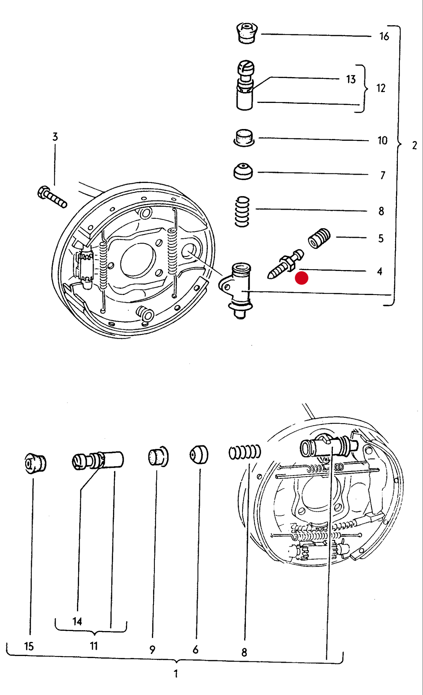 101964 Bleed Nipple>Wheel Cylinder Most Air-Cooled M6X38