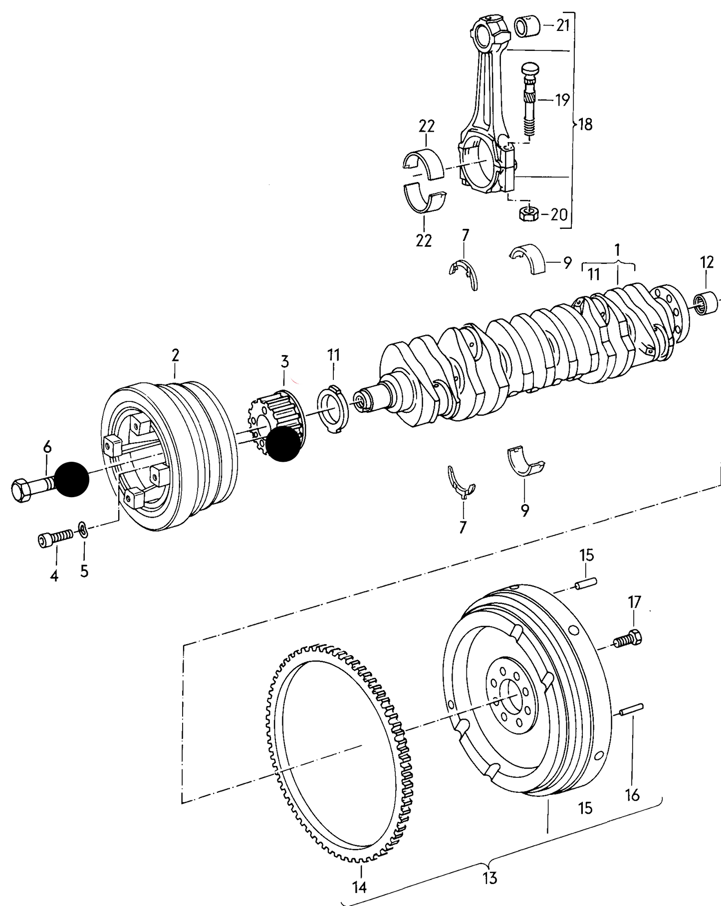 108699 Febi Crankshaft Sprocket & Bolt for timing belt