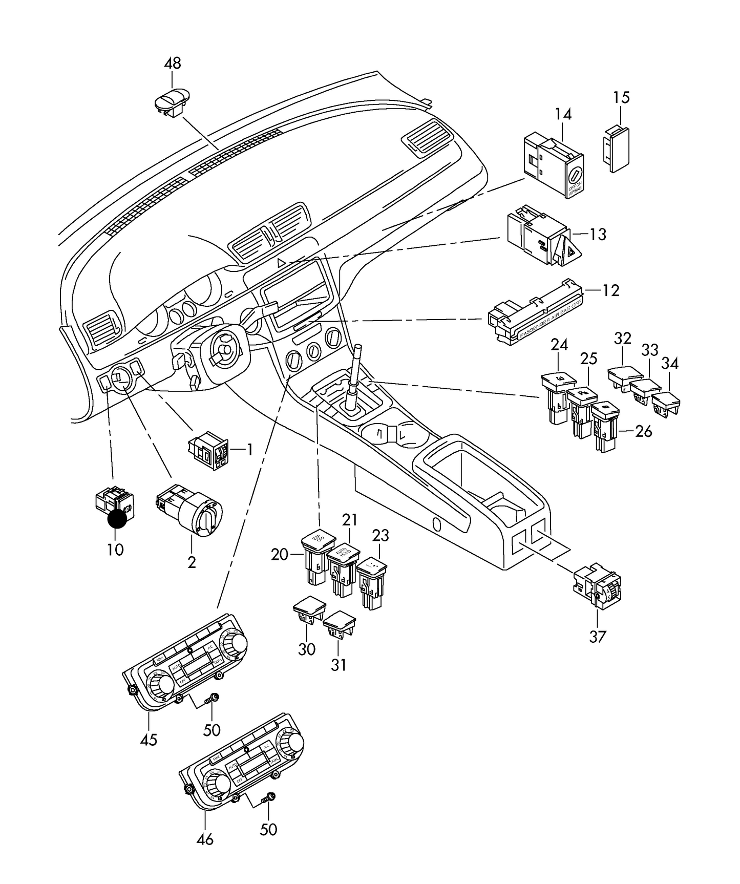 114992 Meyle Handbrake Switch Passat '3C' 06>10, CC 08>12