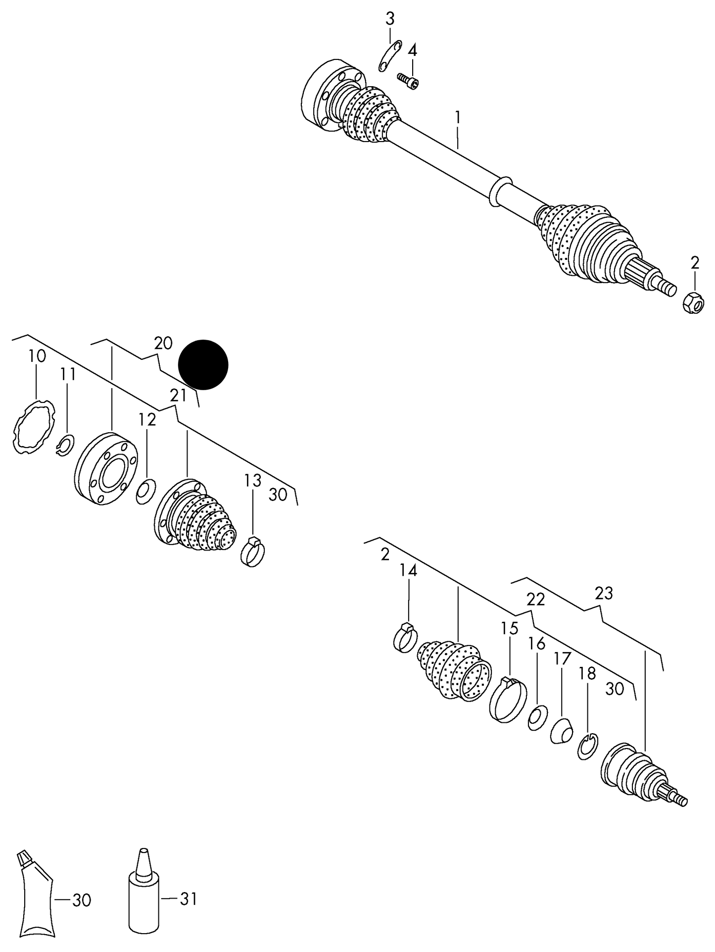 108117 Inner C/V Joint & Boot Polo 95>02,Arosa 97>04