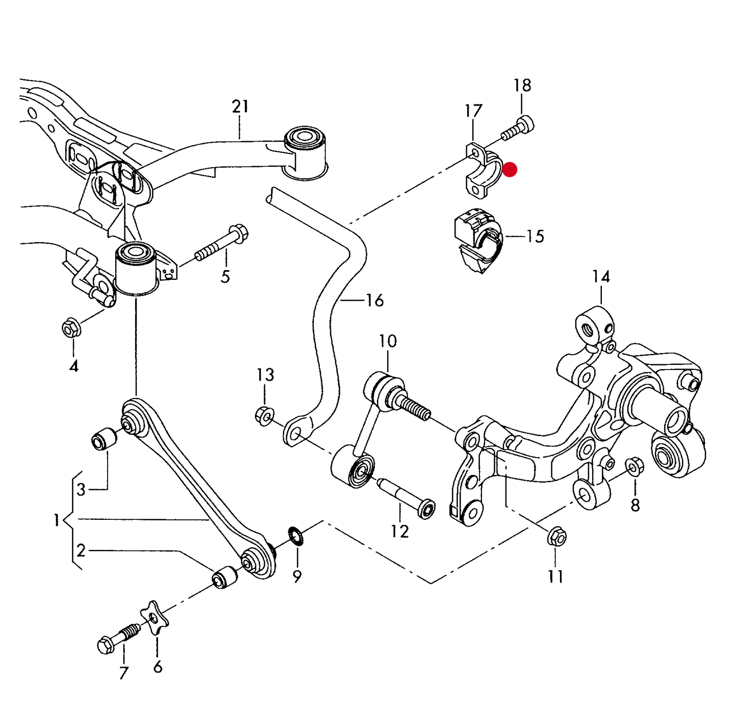 113412 Febi Clamp>Rear anti-roll bar clamp (use in pairs only) use if required: PR-0BC PR-0BD PR-0BE PR-0BF