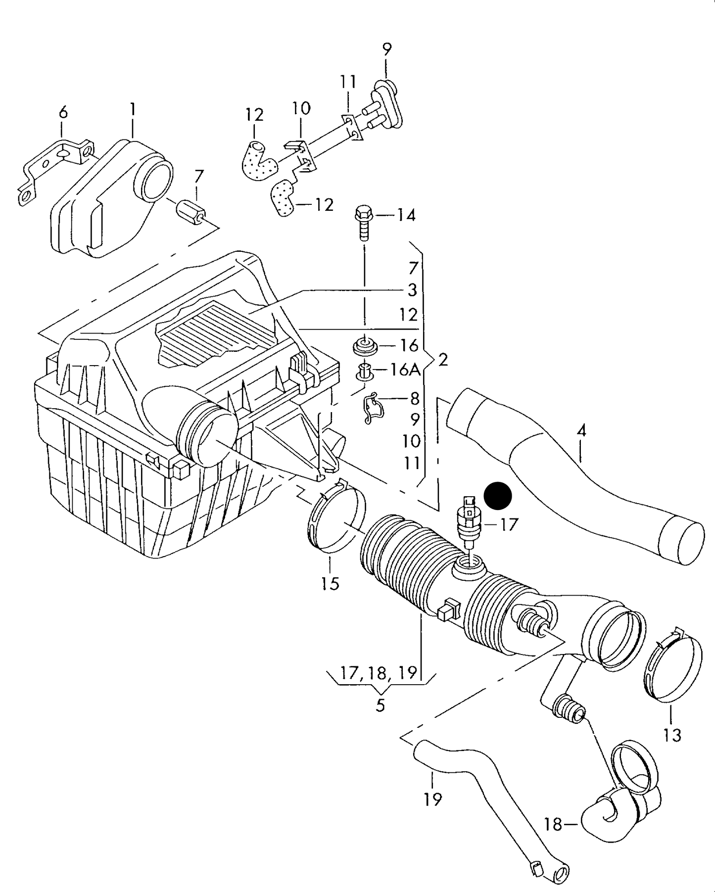 109795 Air temp sensor T4 2.0 AAC. LT 2.5 AGX