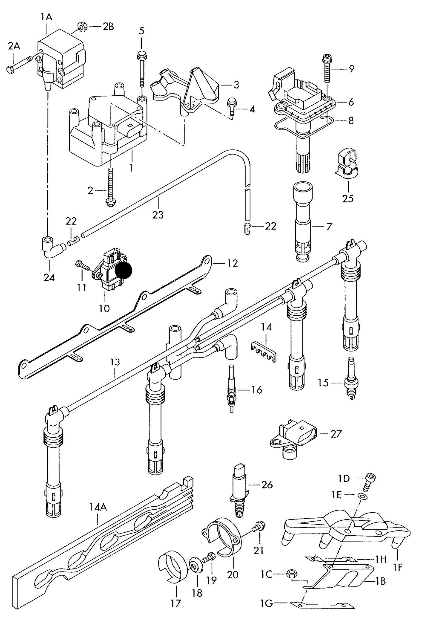 109882 Ignition TCI Unit 1.8 AGU,AVC,AWV 'LAZ' A6 F >> 4B-W-014 500* >1998 1.8 AEB