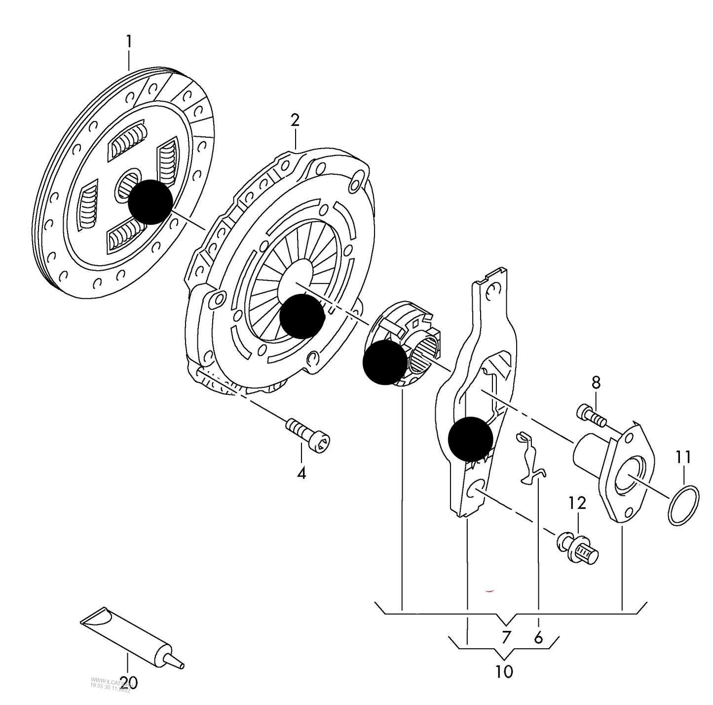 183085 LUK/Sachs 3pc Clutch kit