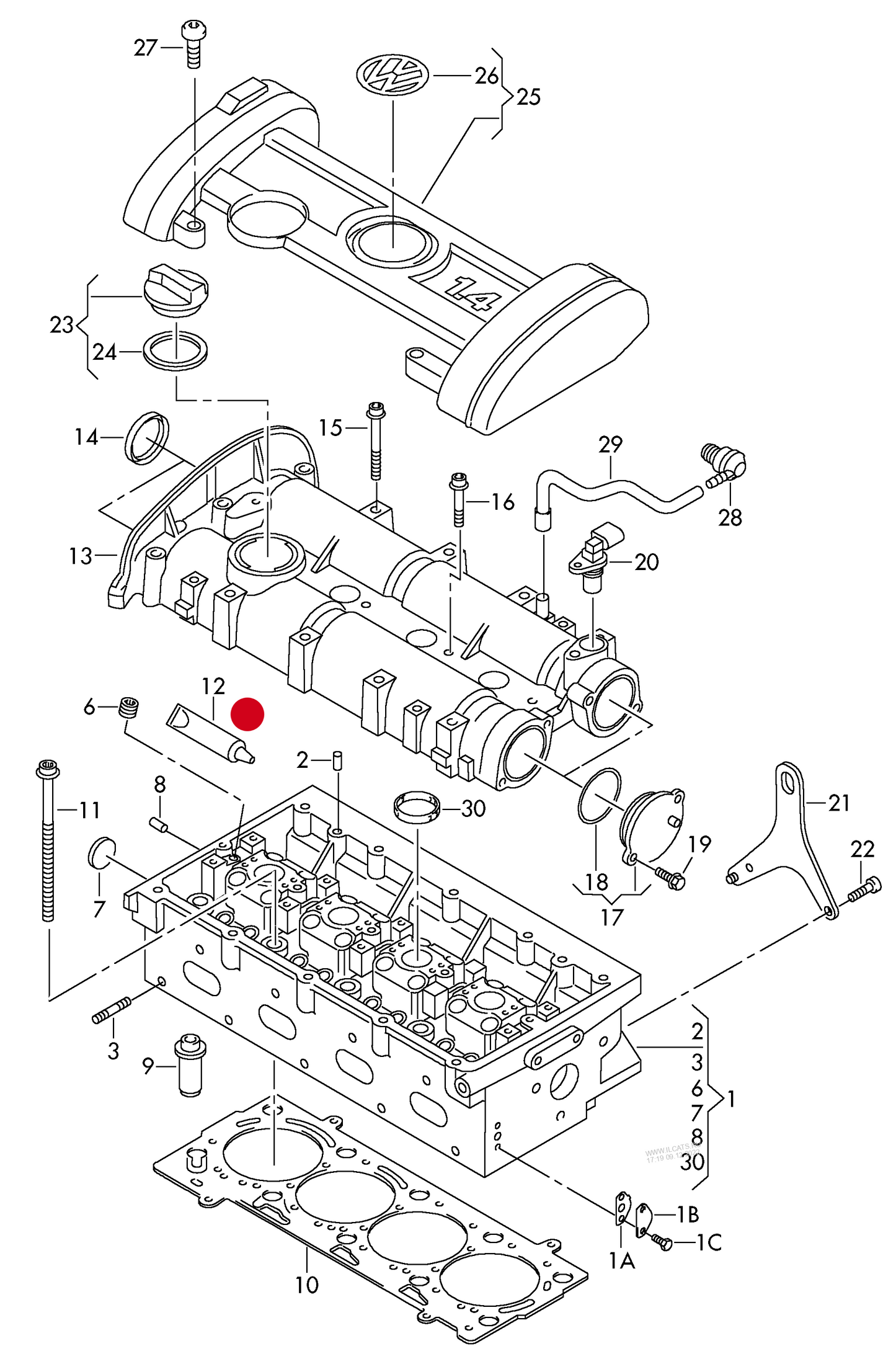 461682 ELRING 75ml RED Gasket Sealant