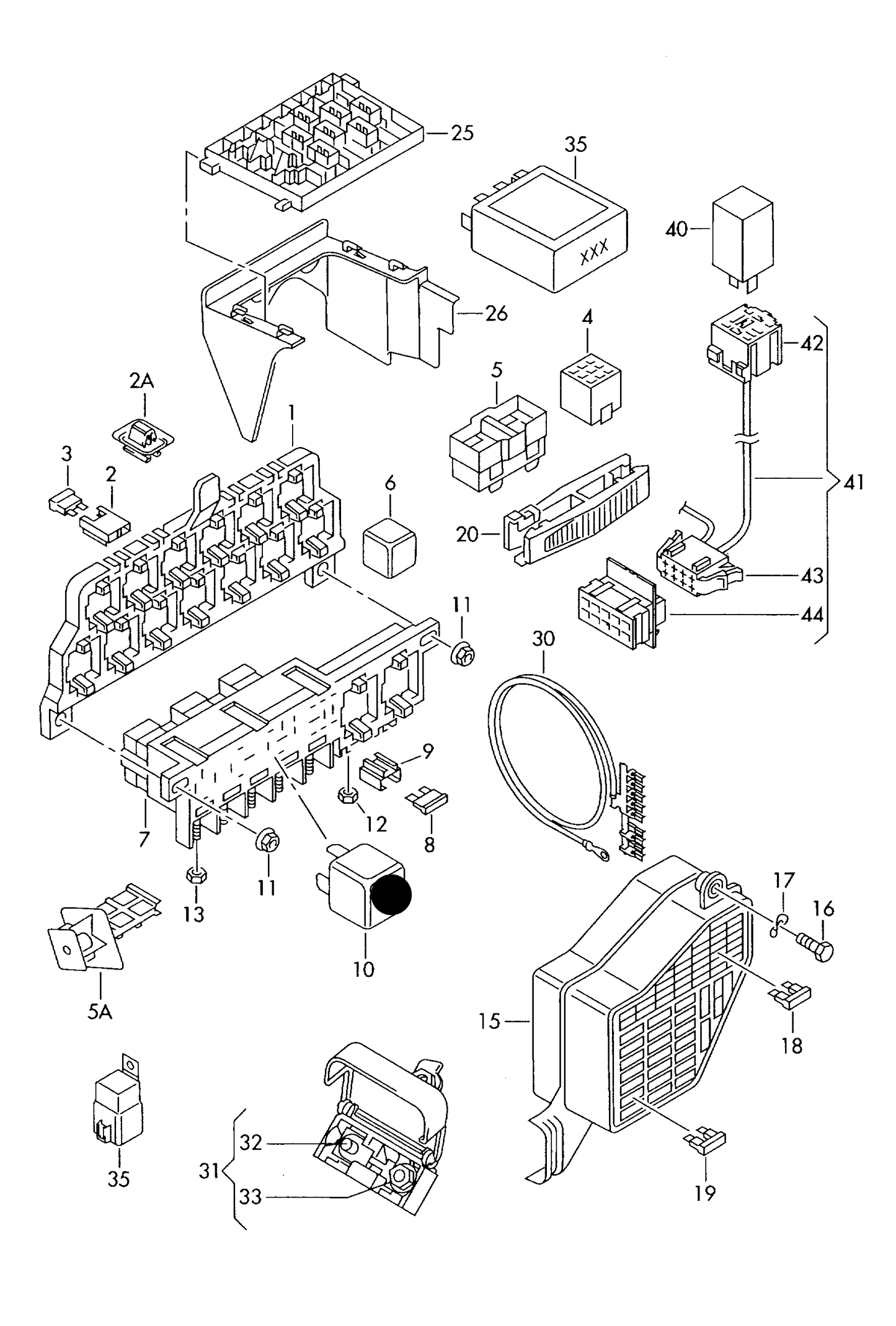 100830 HB 7pin Fuel Pump Relay 12V/40A (4/409)