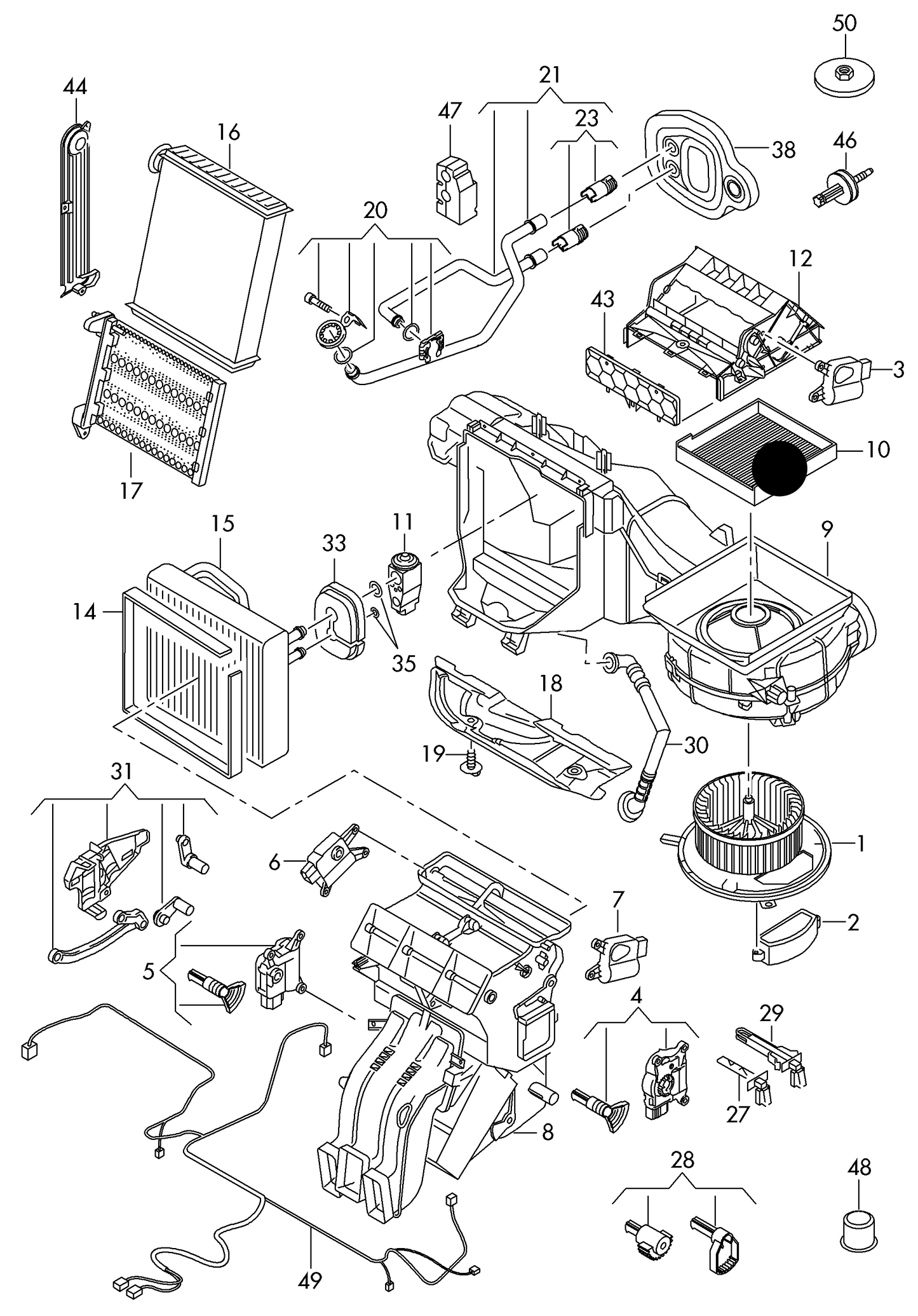 114418 Activated Carbon Pollen Filter A3 12>/Golf MK7 ' behind the glove compartment'