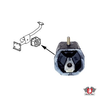 103248 Rubber mount, engine support, front, left/right T25