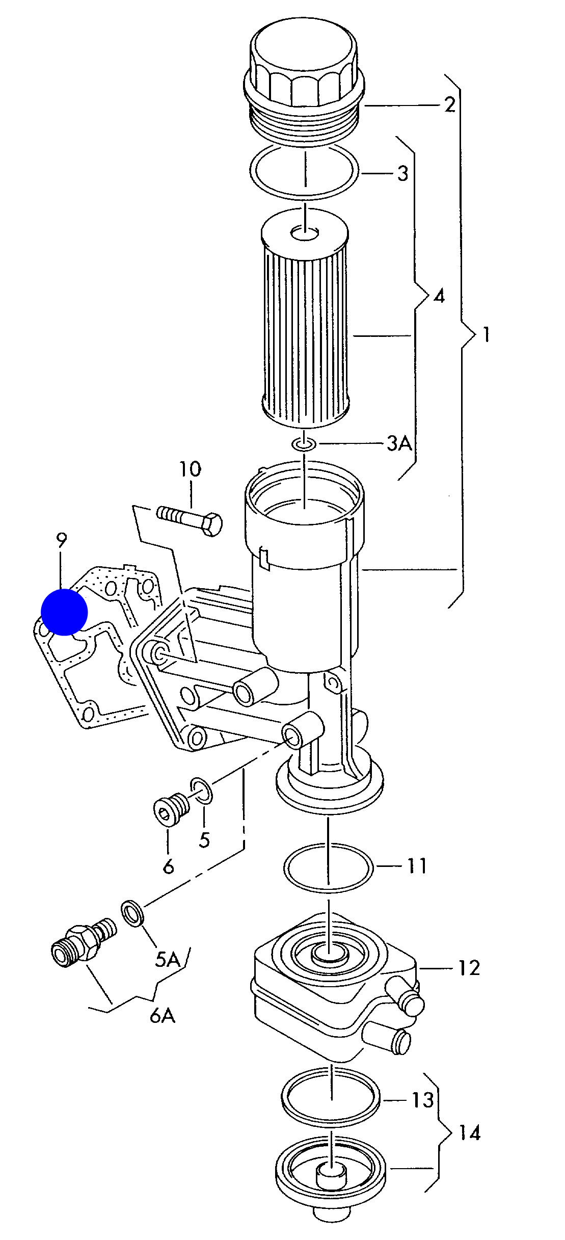 111909 Elring Oil Filter Housing Gasket 1.4/1.9TDI/2.0TDI