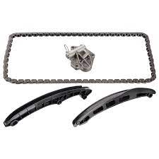 115739KP1 FEBI 4pc Timing Chain Kit for camshaft, with guide rails and chain tensioner