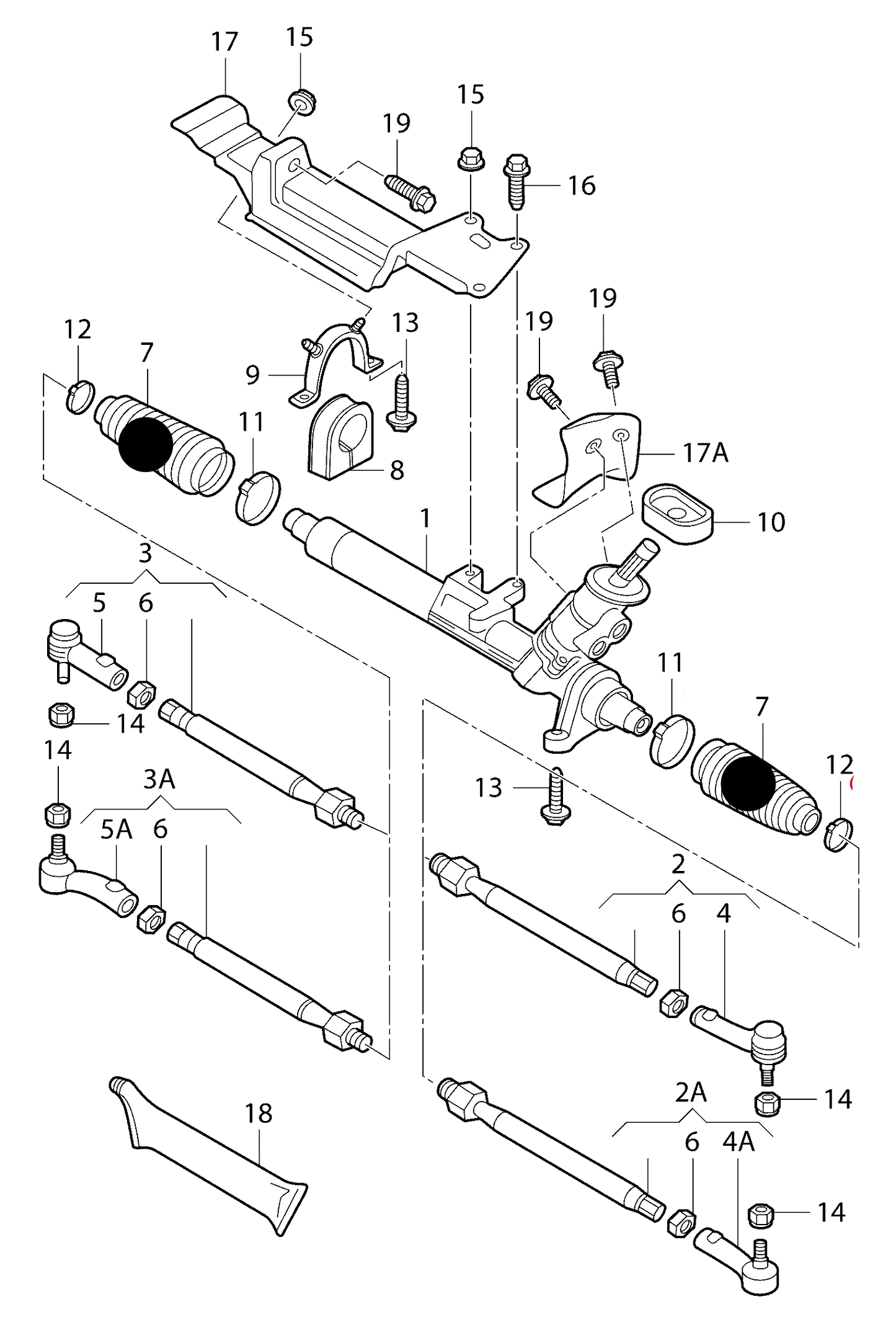 109440K Febi Steering Rack Boot with Clips 'PAS models'