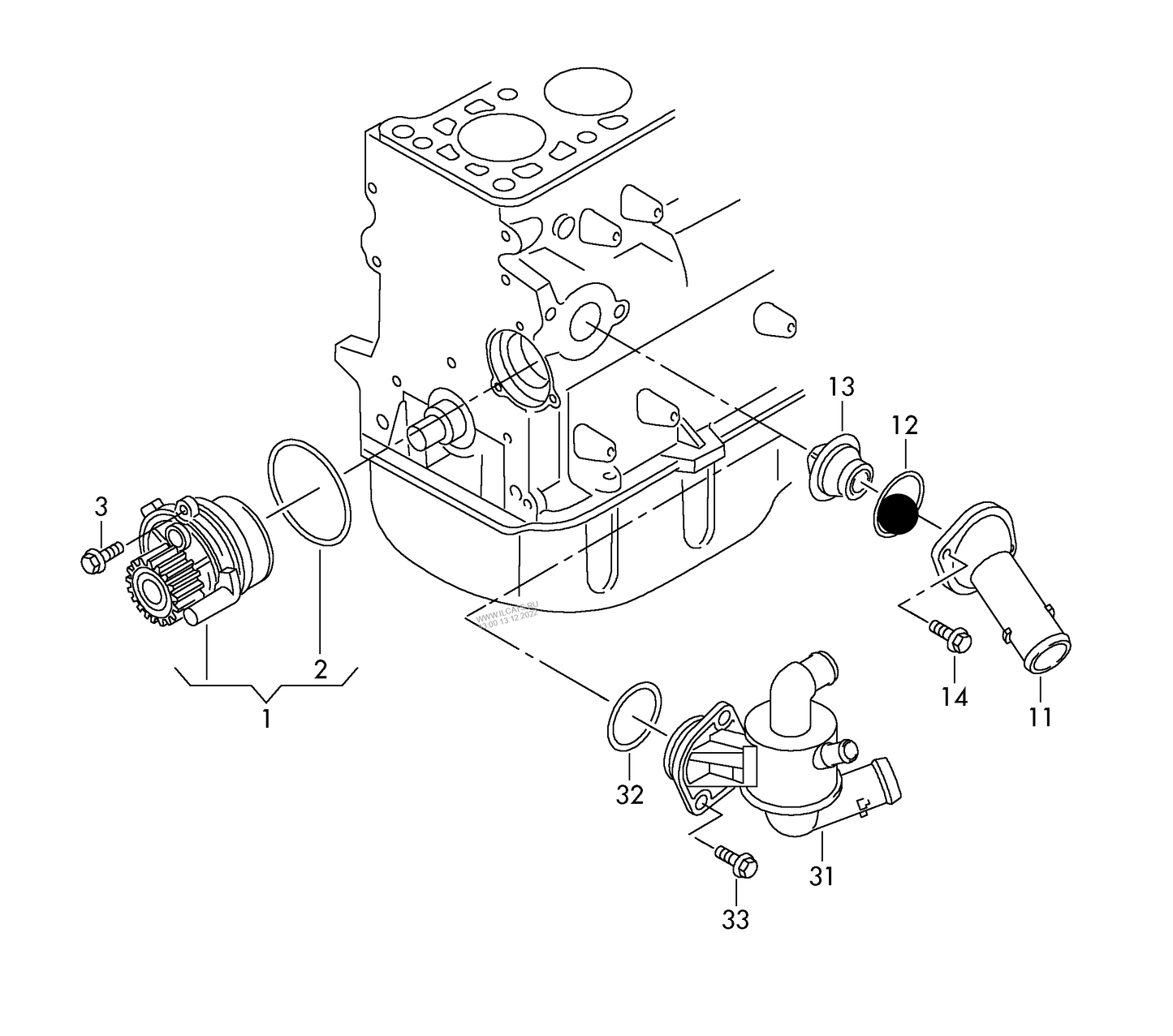 101117 Elring Thermostat Seal 4x50mm
