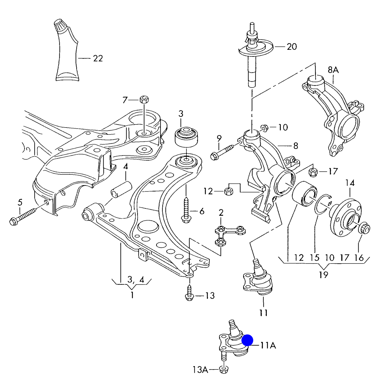109135 Ball Joint-Lower Right PR:1LM,1ZN