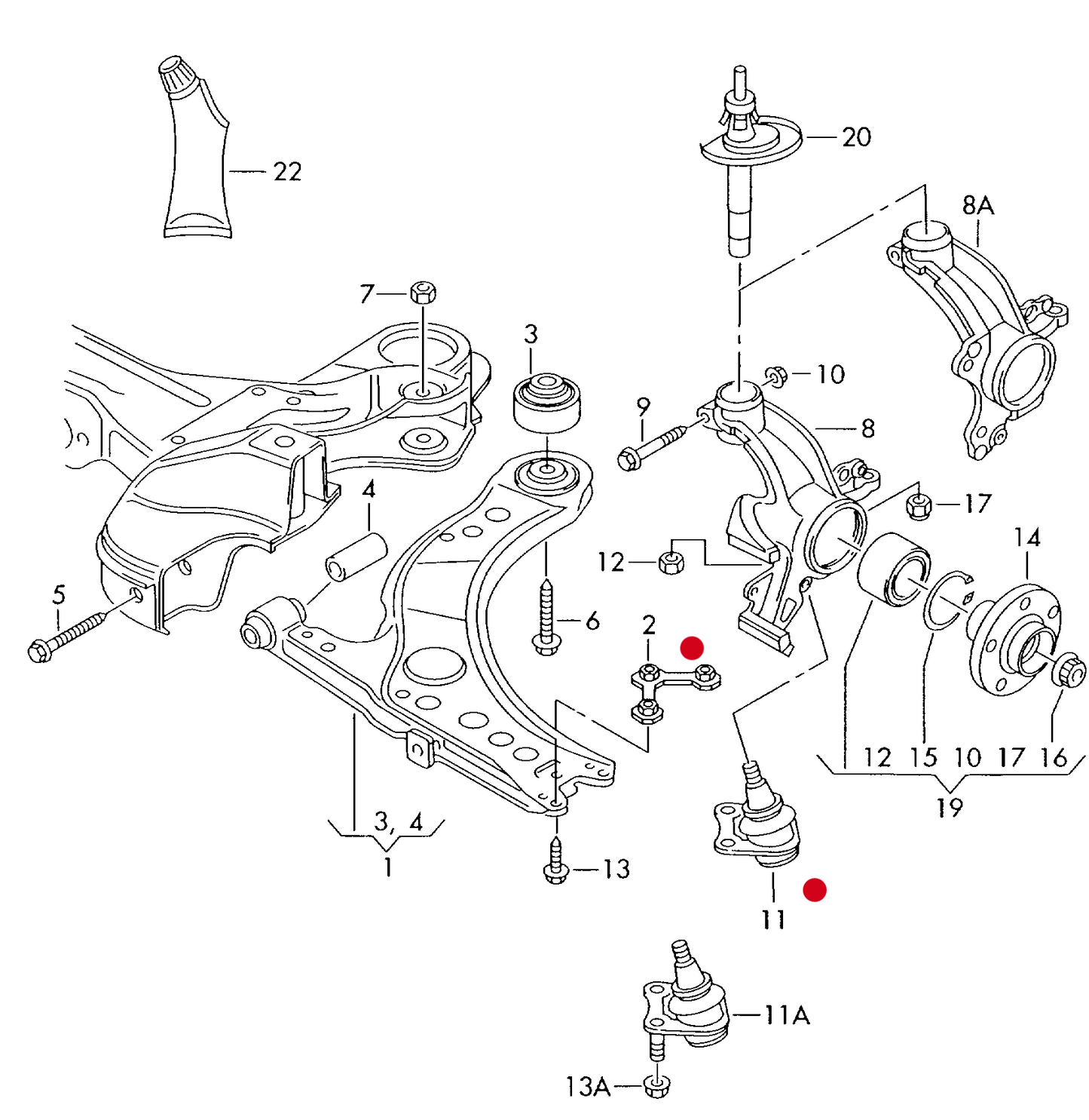 109134 Optimal Ball Joint-Lower Left