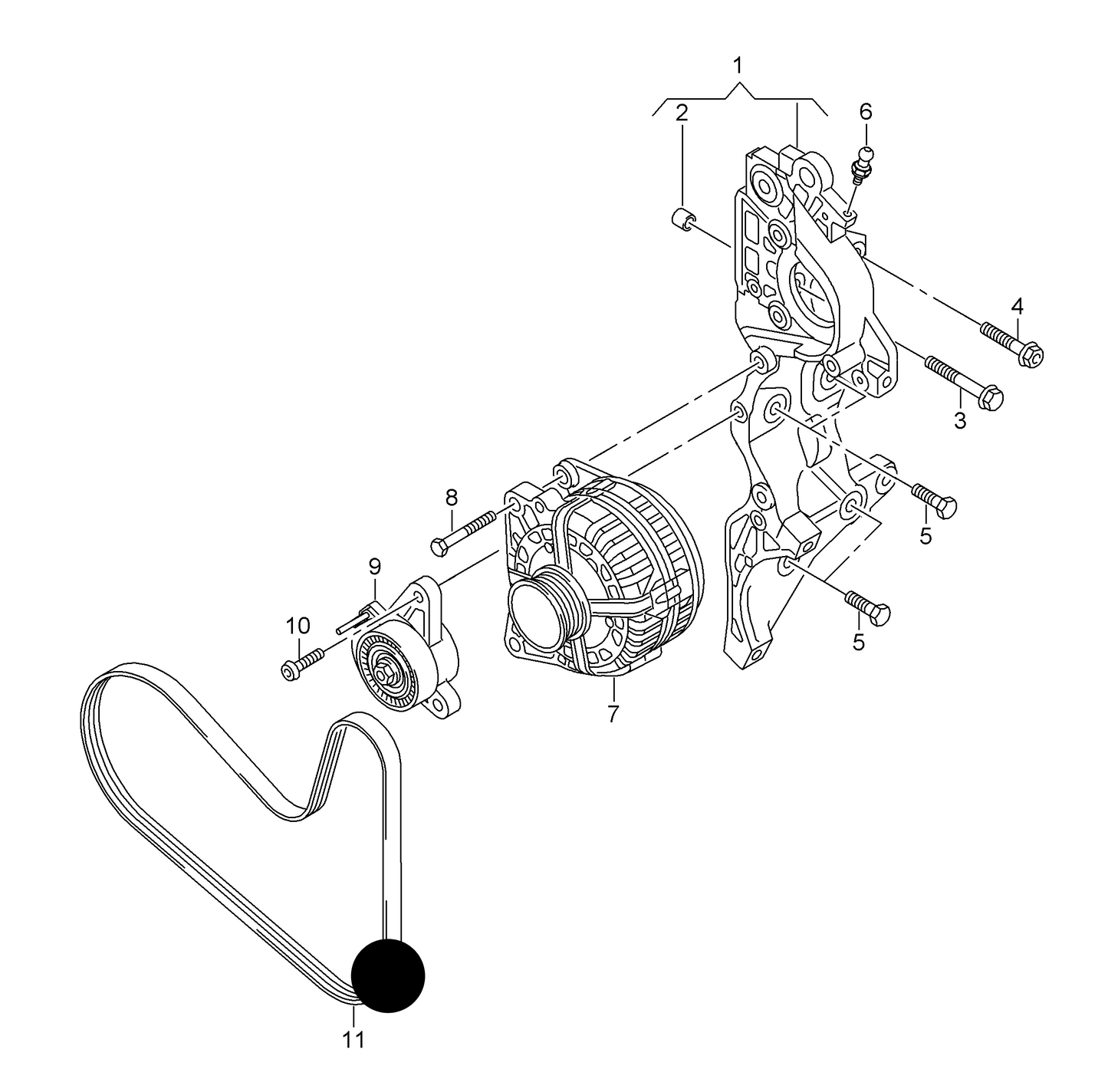 111858 Ribbed belt 6pk1030