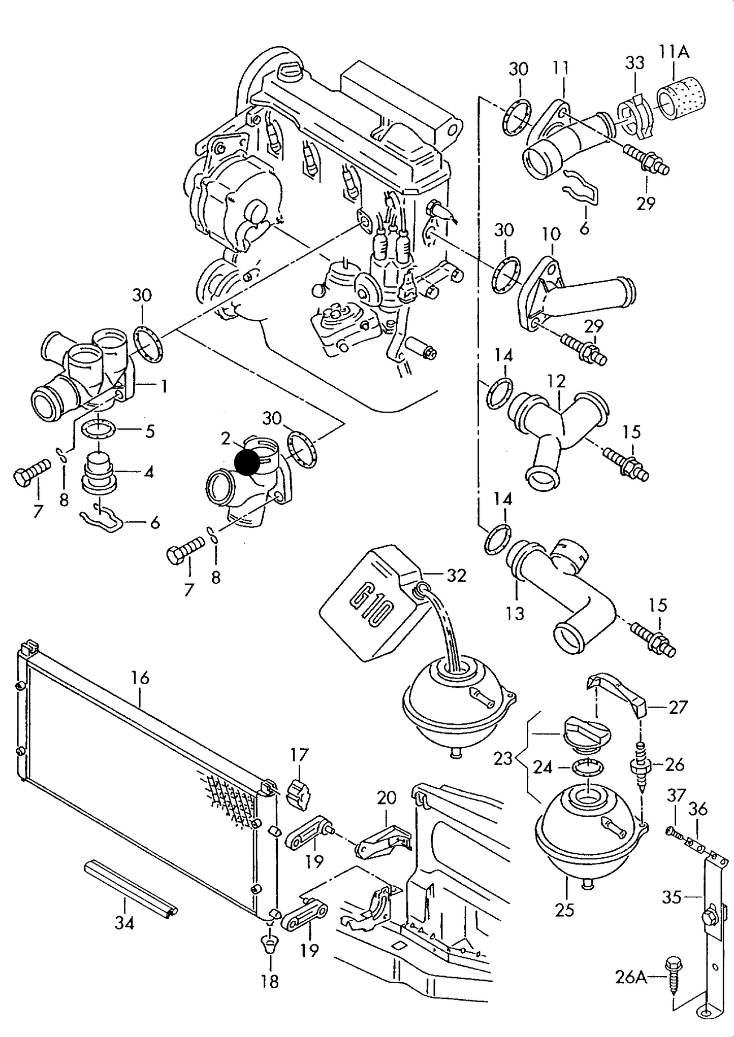 109350 Cooling Flange>side of HEAD T4 2.5D