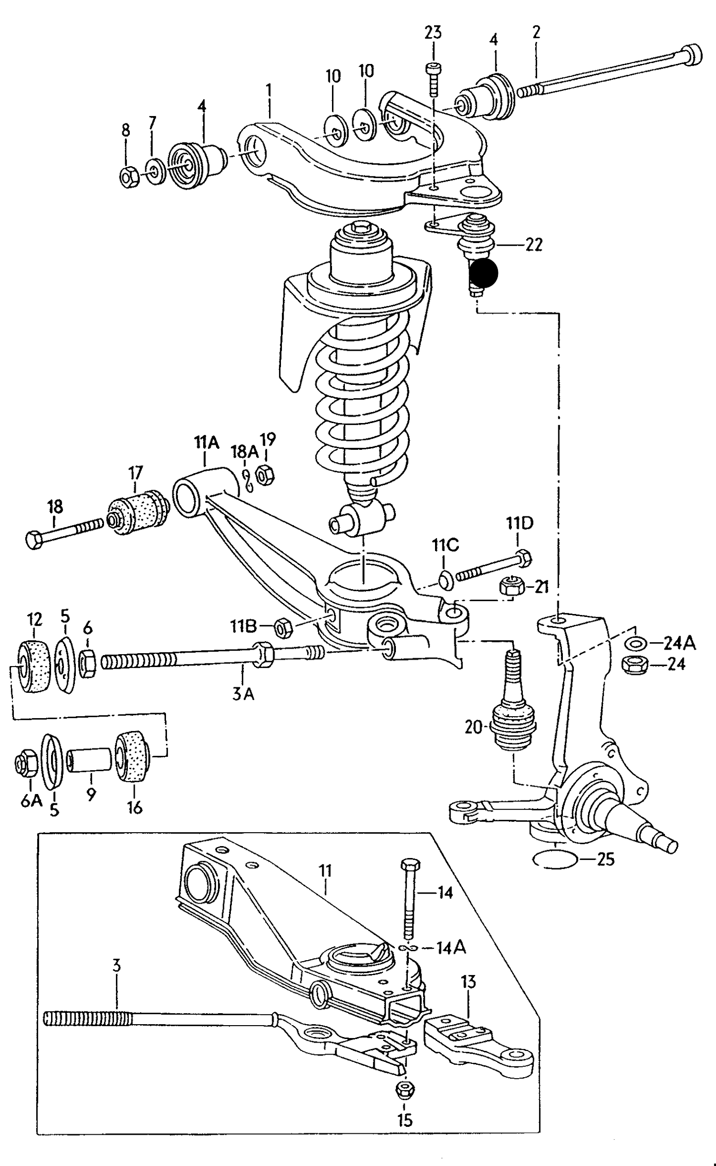 103262 Delphi Front Ball Joint-Upper Left/Right T25 80>90 RWD