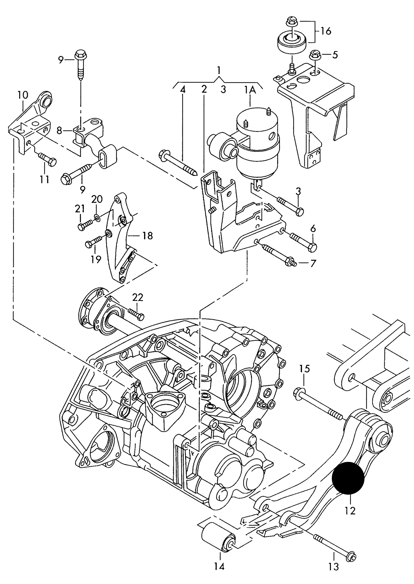 174698 Febi Transmission Mount ''Special order 1-2 days''