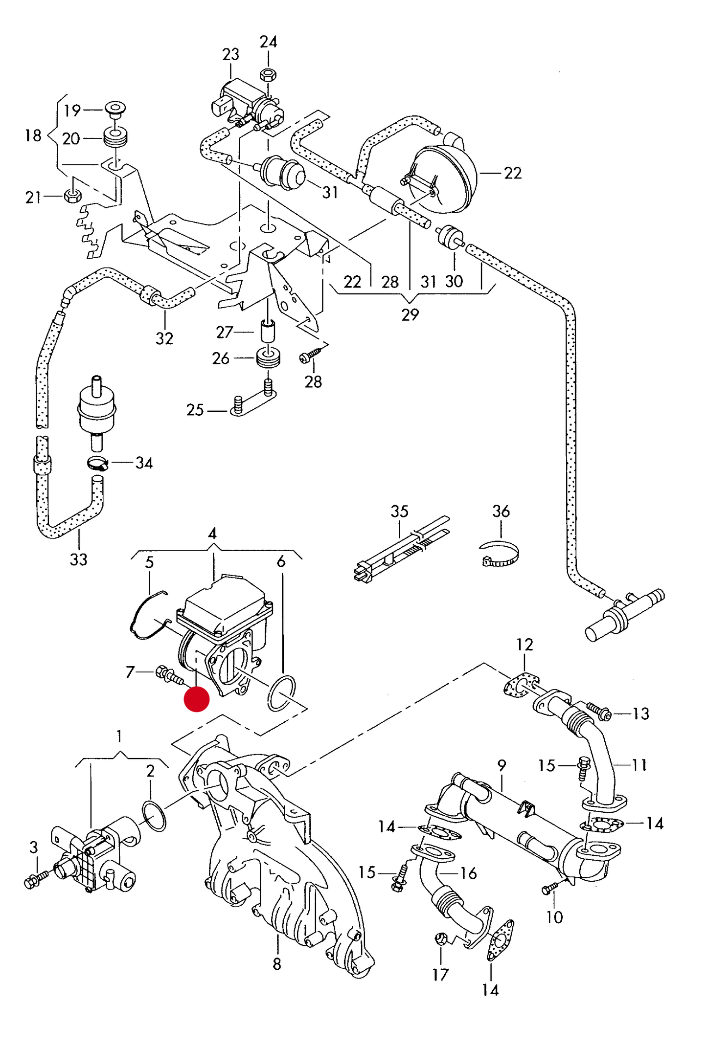117305 Hitachi Throttle Body/Control flap diesel eng.+ BLS,BSU,BMM