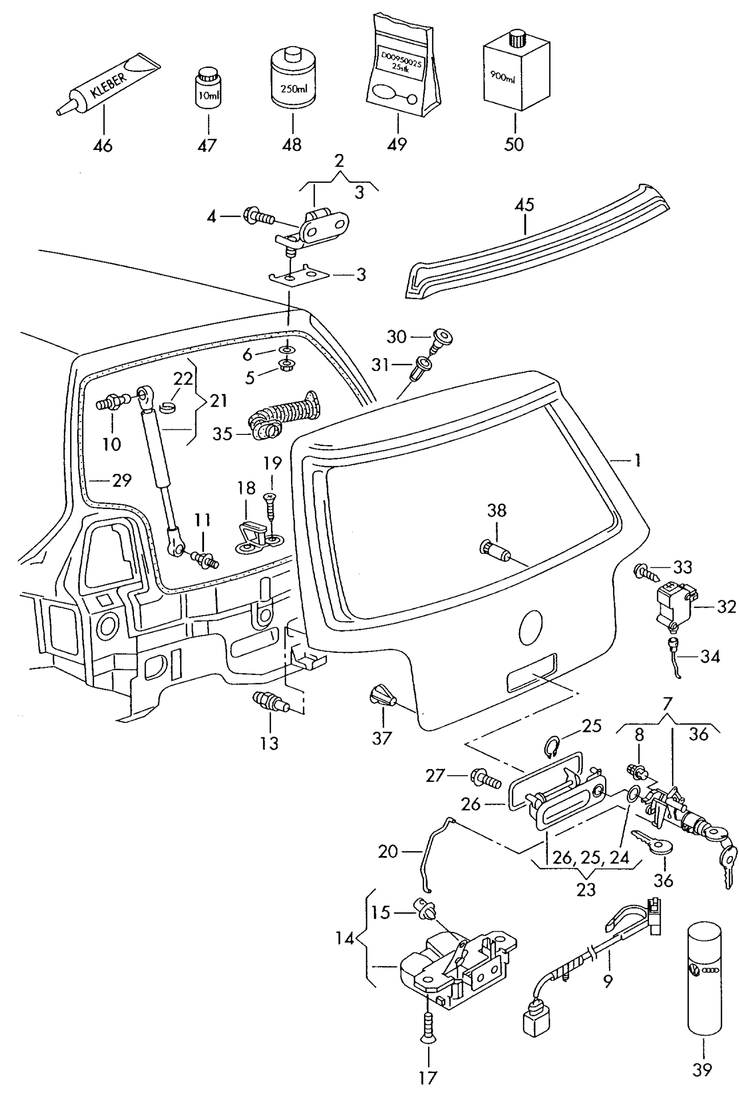 110944 Febi Tailgate Lock 'Hatchback models'