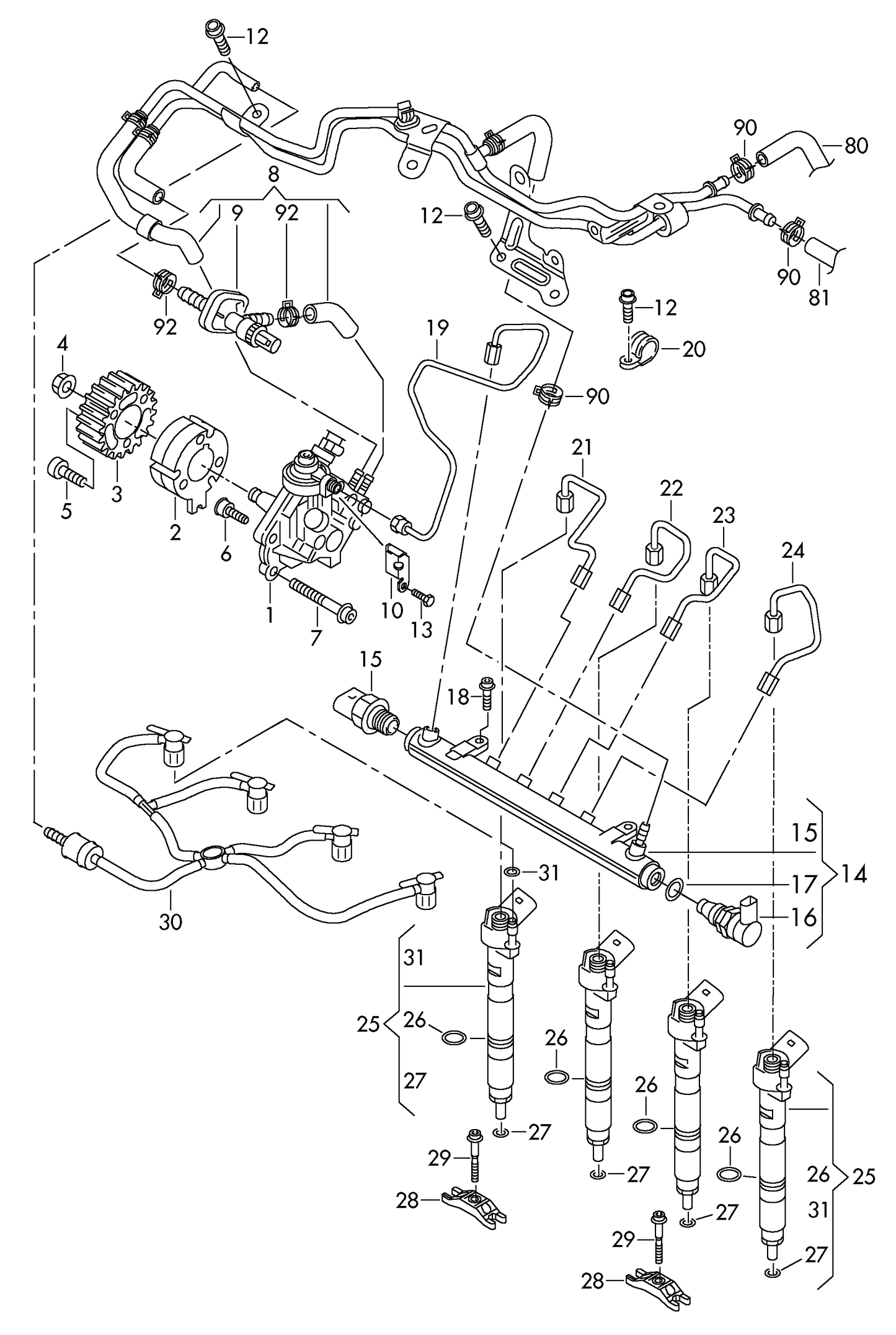 114376 Bosch Fuel pressure relief valve 1800bar