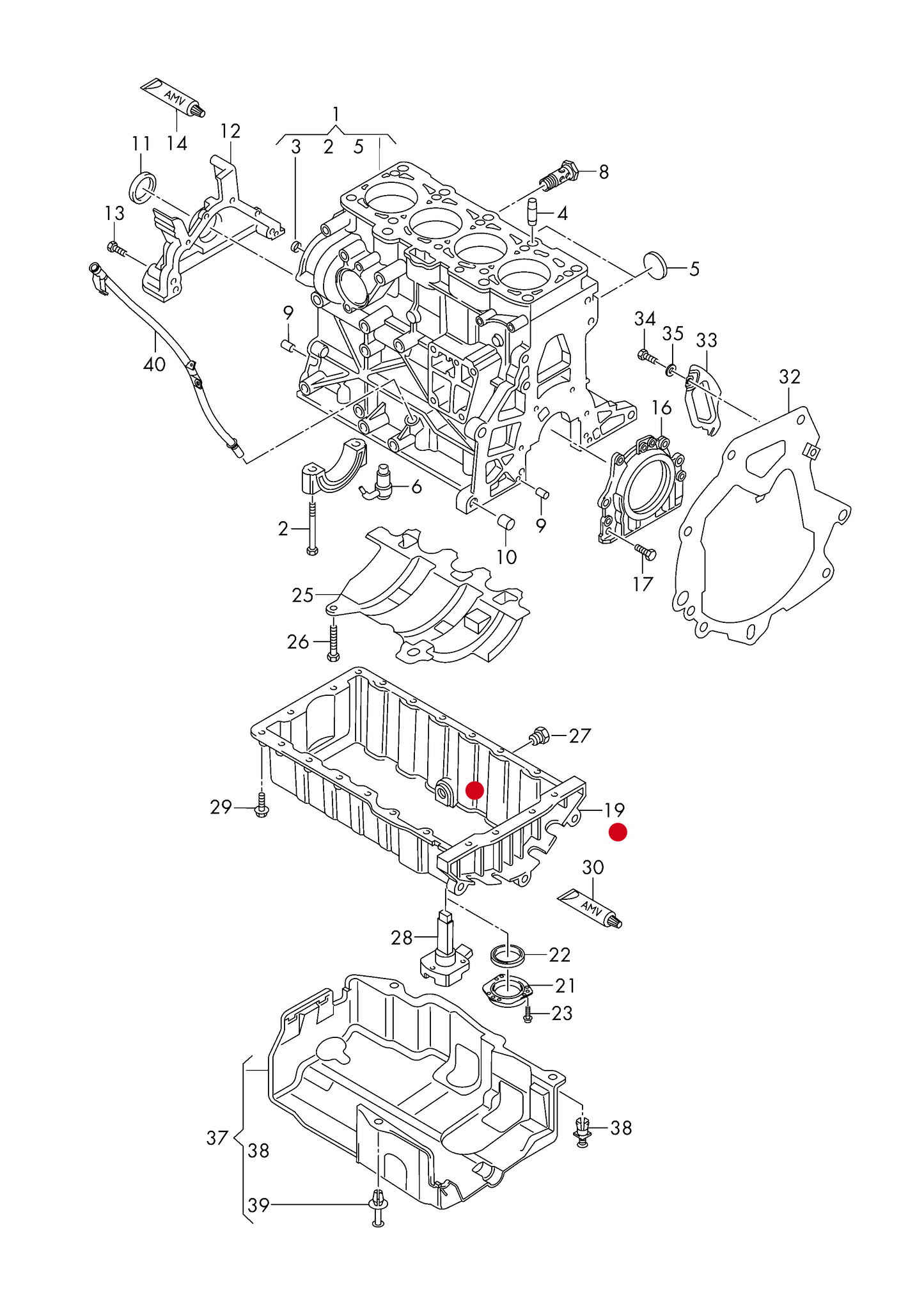 113653 Engine oil sump pan BSU,BLS,BMM ‘Not in stock, but available to order-Usually 1-2 days to us’
