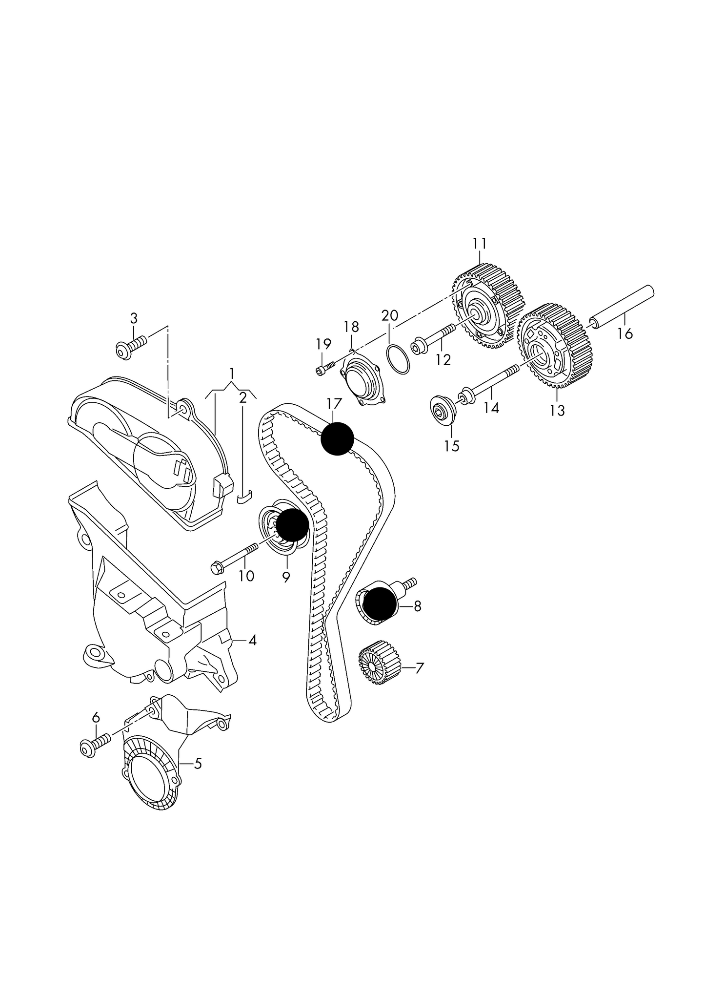 116966 INA Timing belt kit '3PC' 1.0/1.2/1.4 2012>