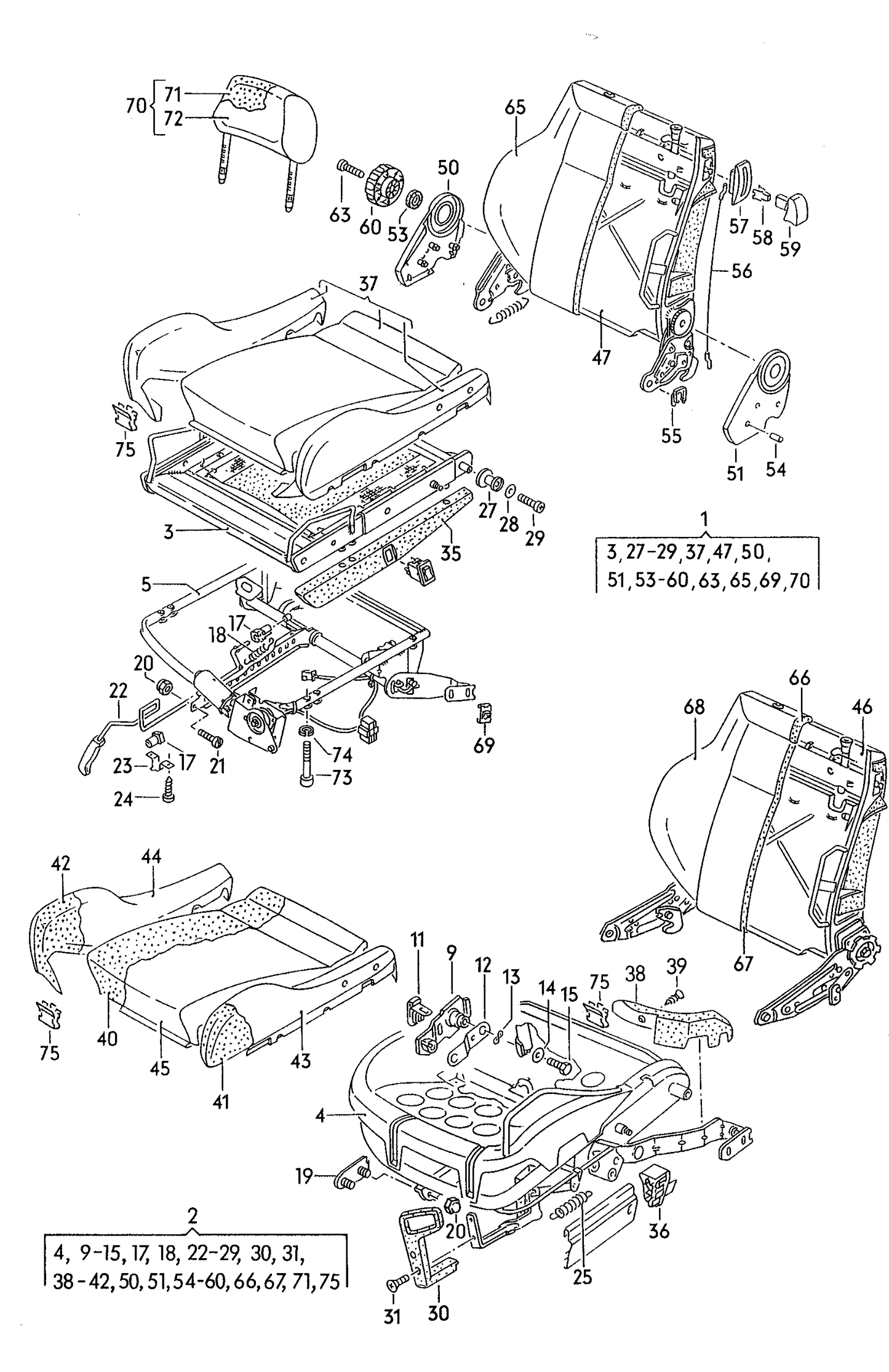 102673 Plastic Seat Rail Guide White Outer