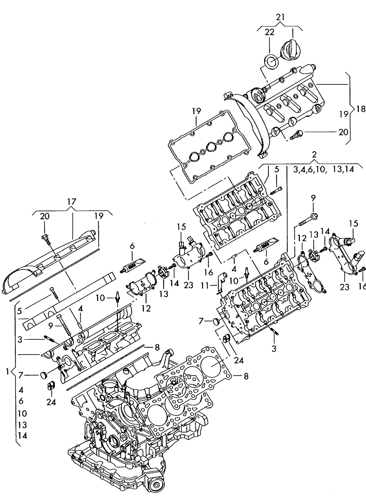 111926 OE Quality Rocker cover gasket 3.0 V6 30V 'Rubber'