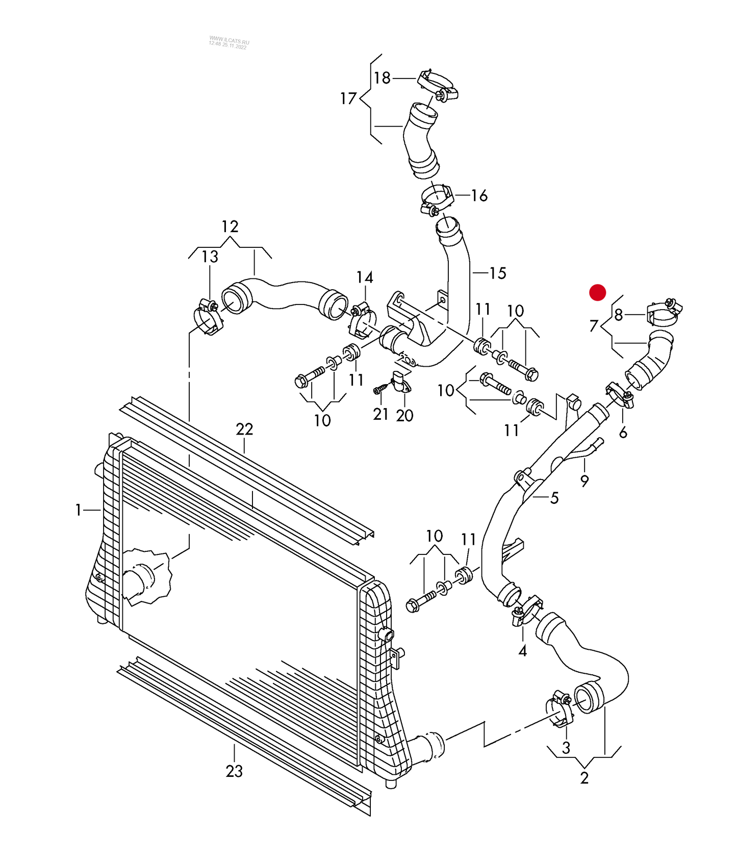 090344 Turbo charger hose