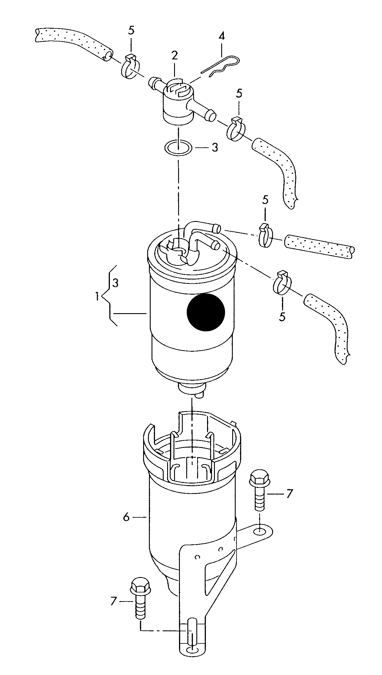 111168 Hengst Fuel Filter 1.9TDI 2006>2010 9N-6D012 001>>* 9N-6Y029 001>>* ATD,AXR,ASZ, BLT,BMT,BUK,BSW